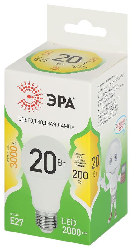 Лампа светодиодная  GREEN LINE LED A60-20W-830-E27 GL E27 20 Вт груша теплый свет | Б0067106 | ЭРА — миниатюра 5