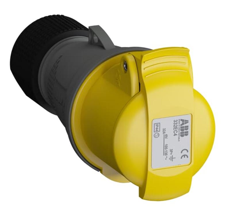 Розетка кабельная Easy&Safe 332EC4,32А,3P+E,IP44,4ч|2CMA102038R1000| ABB — ABB