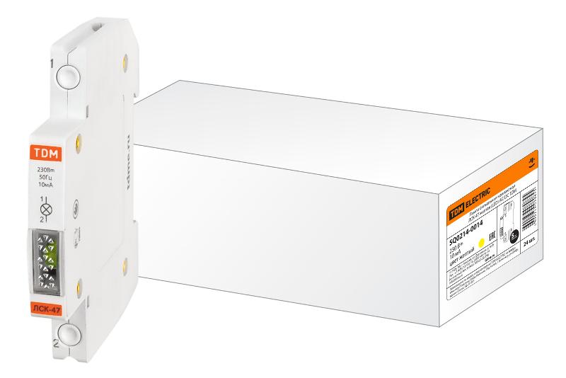 Лампа сигнальная компактная ЛСК-47 желтая (LED) AC/DC  | SQ0214-0014 | TDM — TDM ELECTRIC
