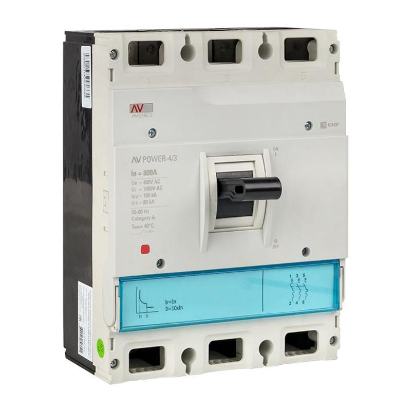 Выключатель автоматический AV POWER-4/3 800А 35kA TR | mccb-43-800-TR-av | EKF — EKF
