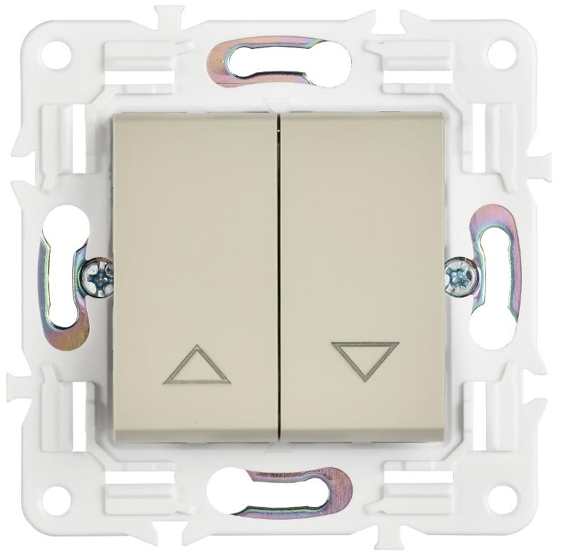 SKANDY Выключатель жалюзи 10А SK-V12B бежевый | SK-V15-0-10-K10 | IEK — миниатюра 2