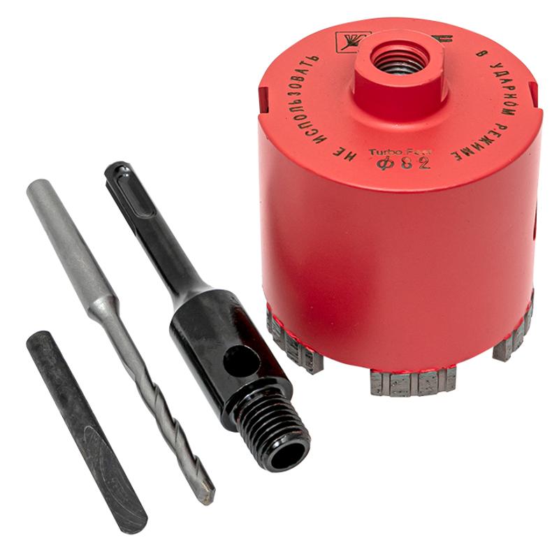 Коронка алмазная Turbo Fast 82 DCH-82TRB Laser M16 EKF Expert | dch-82-trb-m16 | EKF — миниатюра 8
