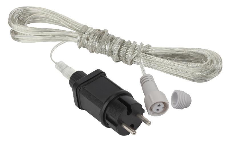 Трансформатор для подключения низковольтных гирлянд,  ENIT-3  , 220V-24V,  IP44, 3м (250/1500) | Б0041911 | ЭРА — миниатюра 1