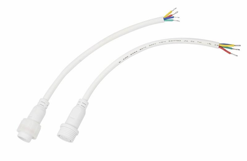 Соединительный кабель (4pin) герметичный (IP67) 4х0.75 мм² 300 V белый | 11-9440 | REXANT — REXANT