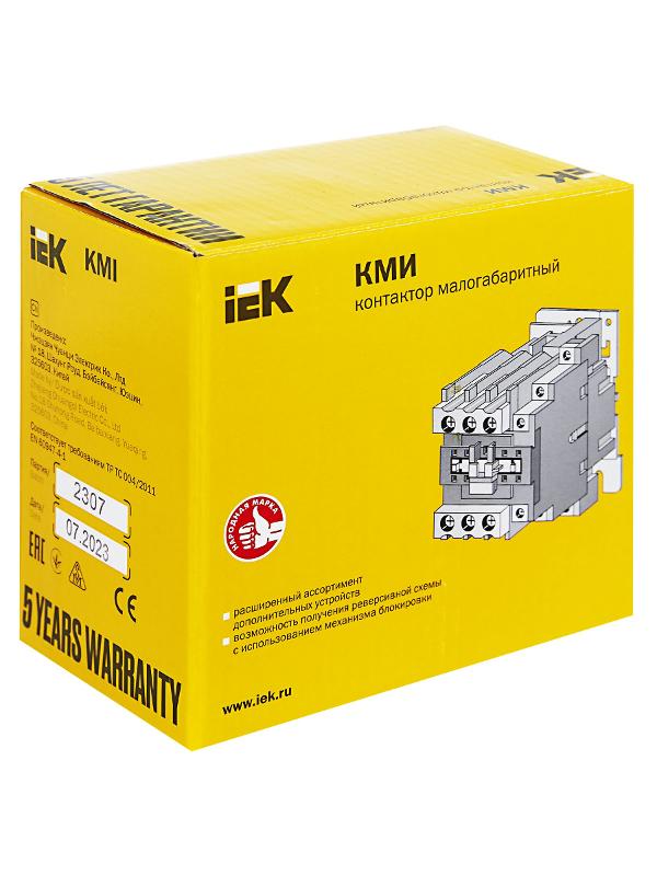 Контактор КМИ-46512 65А 230В/АС3 1НО;1НЗ  | KKM41-065-230-11 | IEK — миниатюра 7