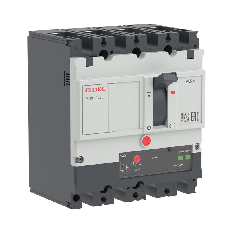 Авт. выкл. YON pro MNX125L 3N 25A 70kA при AC415V расц. TMD | MNX125L3NTMD0025 | DKC — миниатюра 1