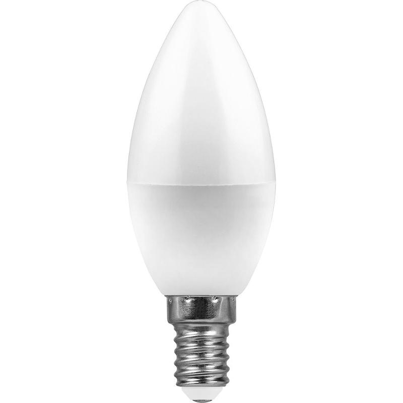 Лампа светодиодная LB-570 (9W) 230V E14 4000K свеча | 25799 | FERON — миниатюра 2