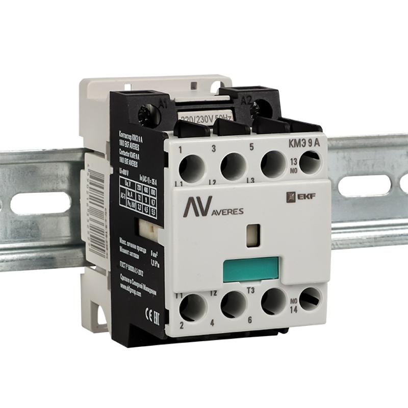 Контактор КМЭ 9А 1NO 400В АС EKF AVERES | ctr-s-9-10-400-av | EKF — миниатюра 3
