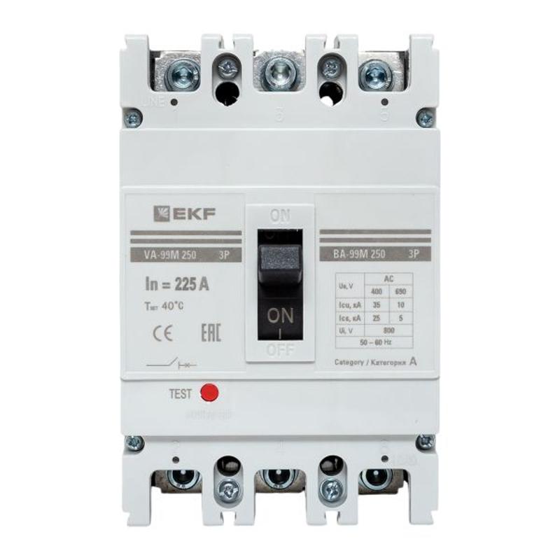 Выключатель автоматический ВА-99М 250/225А 3P 25кА EKF Basic | mccb99-250-225m | EKF — миниатюра 9