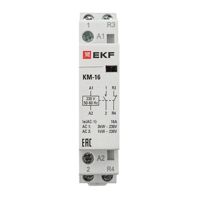 Контактор модульный КМ 16А NО+NC (1 мод.) EKF PROxima | km-1-16-11 | EKF — миниатюра 7