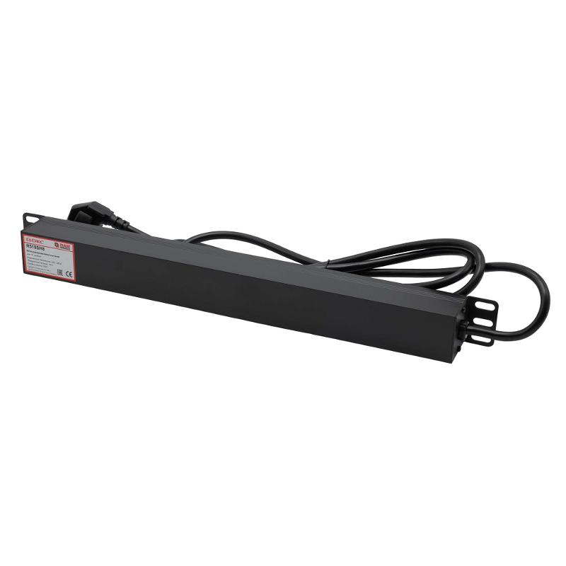 Блок розеток для 19" шкафов, 8 розеток Schuko | R519SH8 | DKC — миниатюра 2