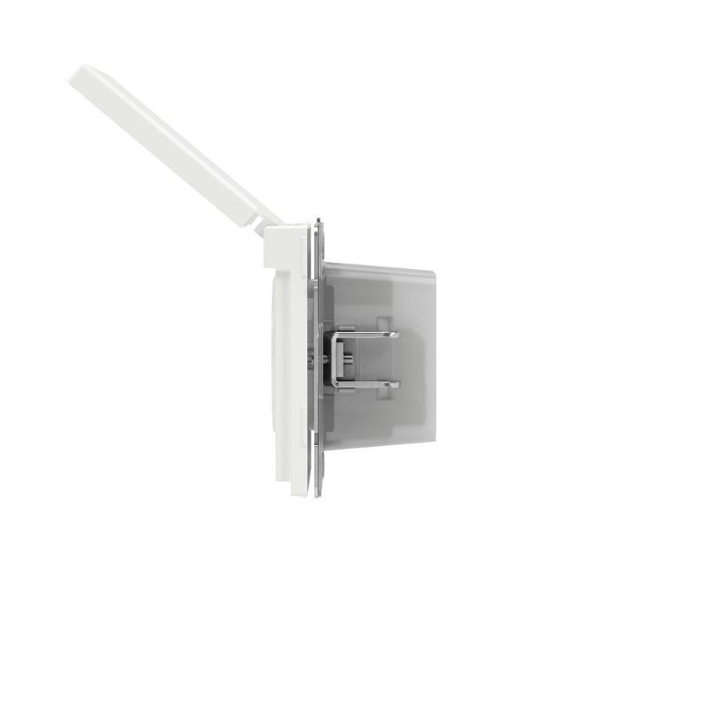 Розетка силовая, 2P+E, с з/ш, с крышкой, IP44, KANT, белая магнолия | 7000013 | DKC — миниатюра 4