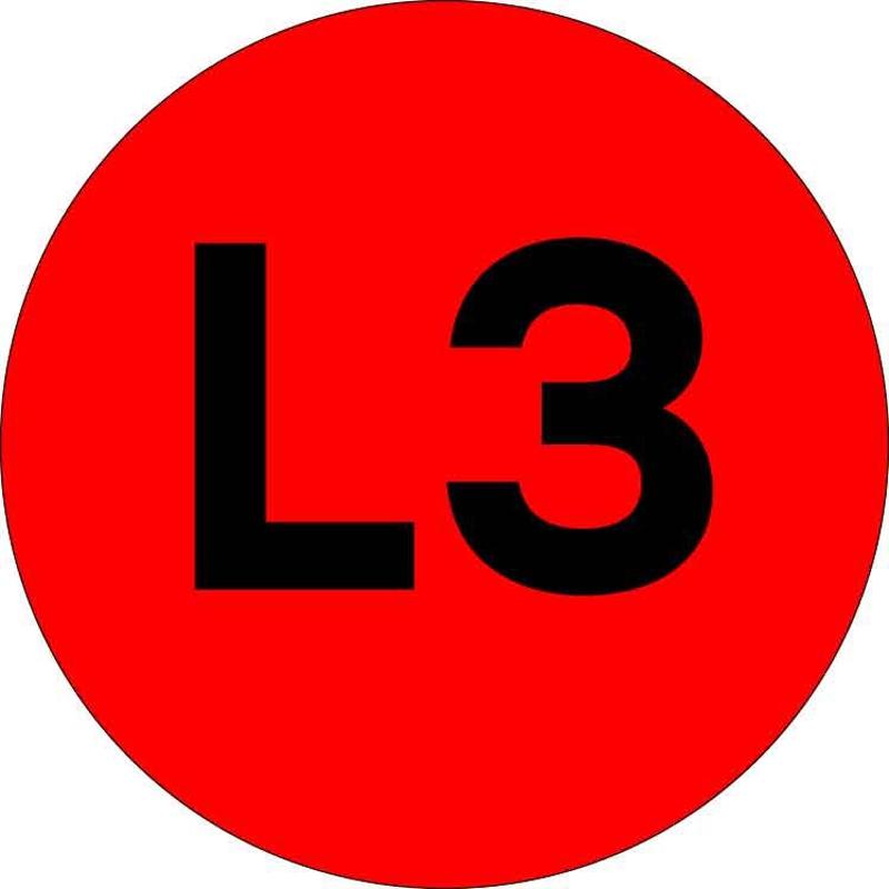 Наклейка "L3" d=20мм PROxima | an-2-15-2 | EKF — EKF