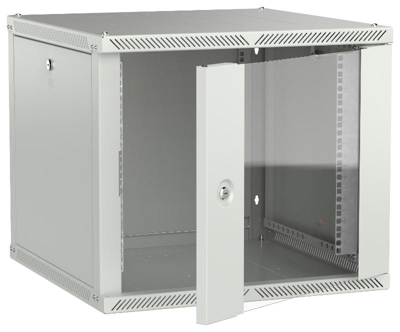 ITK LINEA W Шкаф 9U 600х600мм дверь стекло серый 2.0| LWR3-09U66-GF-2| ITK — ITK