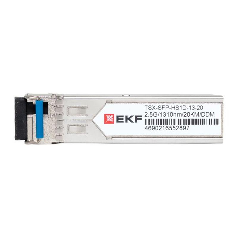 SFP модуль 2,5 Гбит одинарное одномодовое оптоволокно 1310нм дальность 20км TSX |TSX-SFP-HS1D-13-20|EKF — миниатюра 9