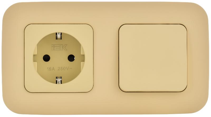 FLITE Выключатель 1-клавишный 10А ВС11-1-0-ФлН навахо | FI-V10-0-10-1-K87 | IEK — миниатюра 7
