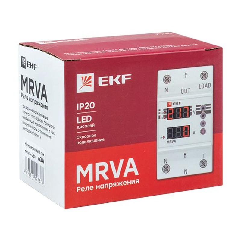 Реле напряжения и тока с дисплеем MRVA 63A EKF PROxima | MRVA-63A | EKF — миниатюра 5