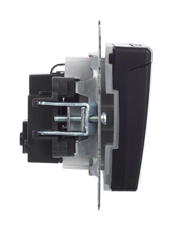 BRITE Розетка с заземлением со шторками с кр. 16А IP44 РСбш10-3-44-БрЧ черный | BR-R16-16-44-K02 | IEK — миниатюра 14