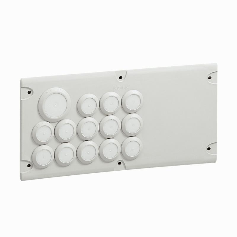 Пластина для ввода кабеля Cabstop IP 55 - 28 x диам. 5 до 14 мм, - 2 x диам. 14 до 25 мм - 2 запасных — миниатюра 2