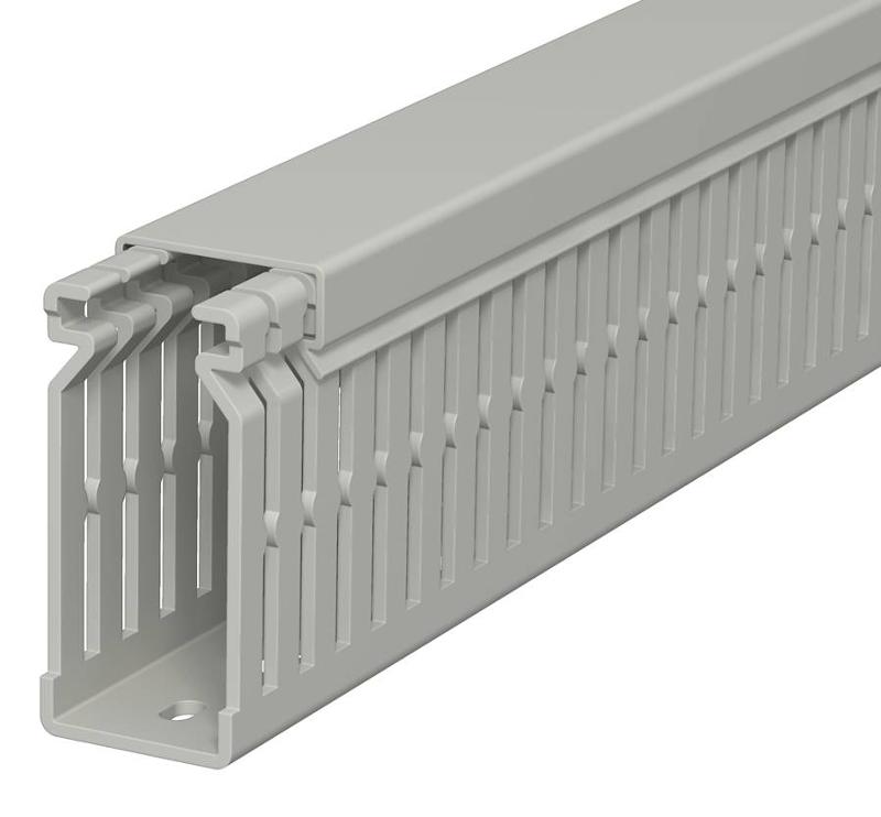 Распределительный кабельный канал LK4 N 60x25x2000 мм (ПВХ,серый) (LK4 N 60025) | 6178203 | OBO Bettermann — OBO Bettermann