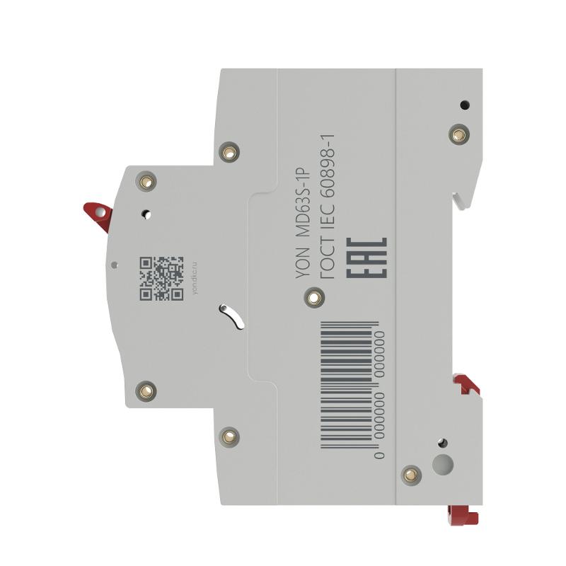 Выключатель автоматический однополюсный YON max MD63S 4,5кА 1п C 4А | MD63S-1PC4 | DKC — миниатюра 3