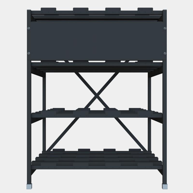 Стеллаж 4 полочный 4 ряда 896х769х1160 | R4N4R897611AT | SE — Systeme Electric