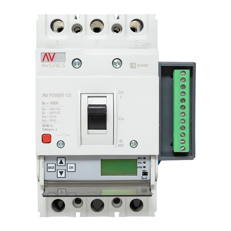 Выключатель автоматический AV POWER-1/3 160А 50kA ETU6.2 | mccb-13-160-6.2-av | EKF — миниатюра 5