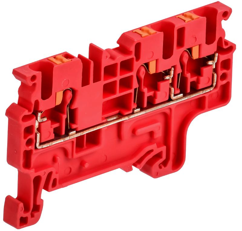 ARMAFIX Клемма пруж. Push In CP-MC 3 выв. 2,5мм2 красная | AF-CT22-00-3-K04-002 | IEK — IEK (ИЭК)