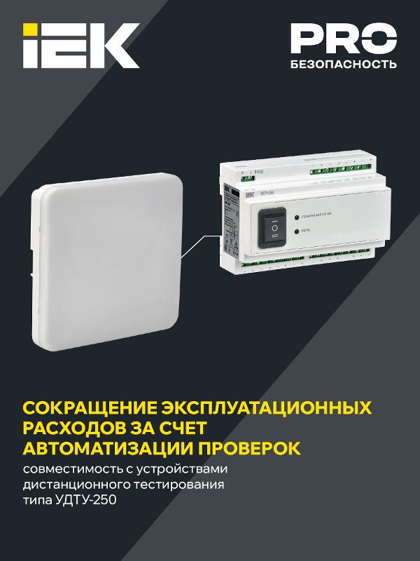 Светильник светодиодный аварийный ДПА 5000-3 пост. 3ч IP65 с УДТУ | LDPA4-5000-3-65-K01 | IEK — миниатюра 4