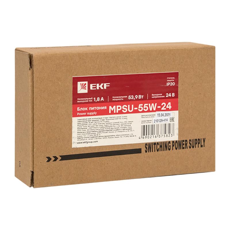 Блок питания 24В с функцией ИБП MPSu-55W-24 EKF PROxima | mpsu-55w-24 | EKF — миниатюра 2