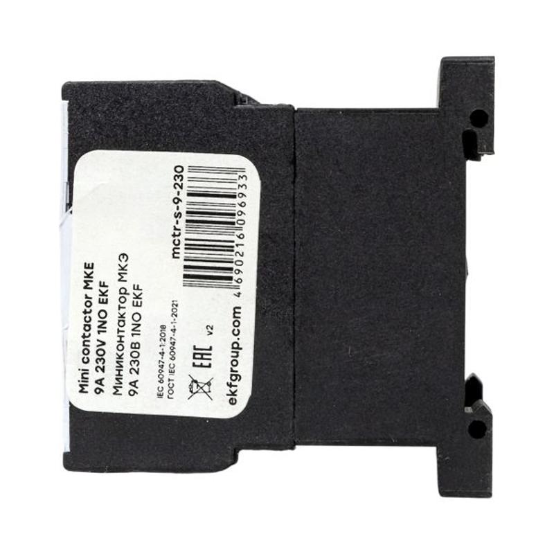 Миниконтактор МКЭ 9А 230В 1NO EKF PROxima | Mctr-s-9-230 | EKF — миниатюра 6