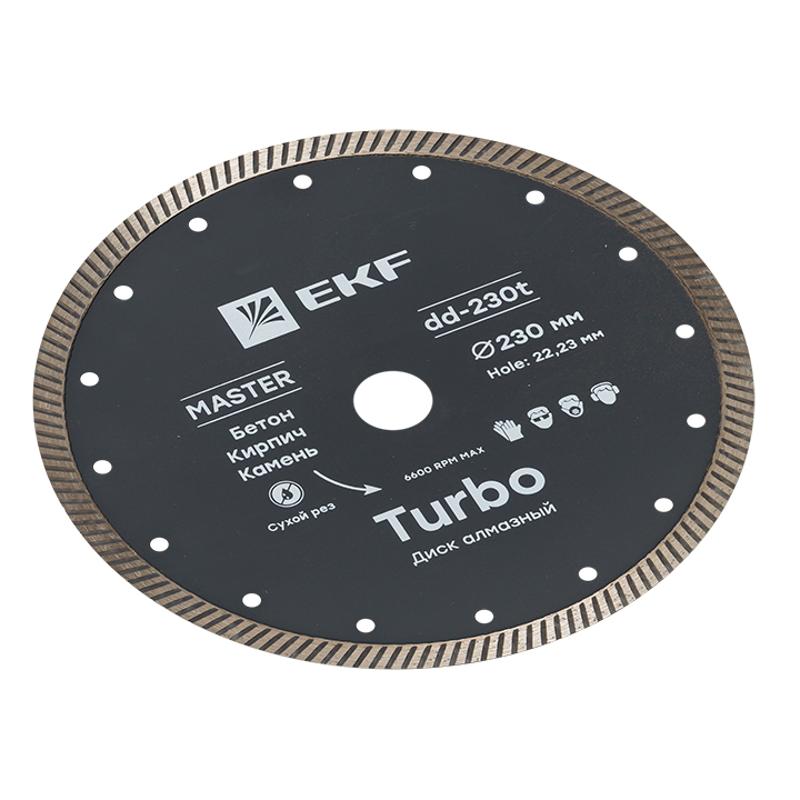 Диск алмазный Turbo (230х22.23 мм) Master | dd-230t | EKF — миниатюра 6