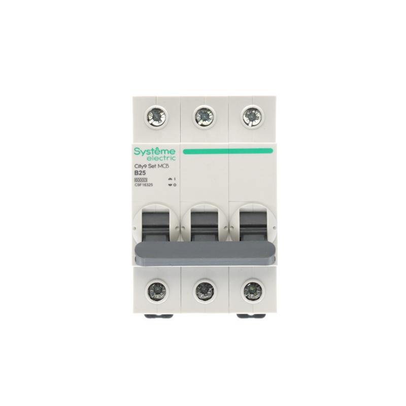 Выключатель автоматический трёхполюсный 25A B 6kA City9 | C9F16325 |Systeme Electric — миниатюра 3