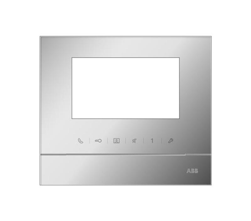 Рамка для абонентского устройства 4,3, серебристый глянцевый | 52311FC-S | ABB — ABB