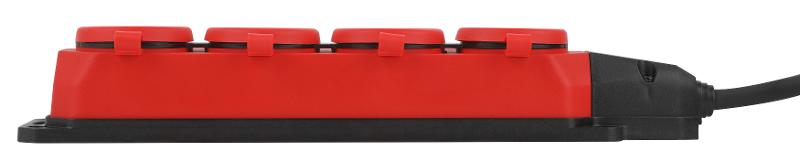 Удлинитель силовой UK-4e-3x1,5-40m-IP44(KG) с заземлением 4 розетки каучук 40м КГ 3х1,5мм2 IP44 | Б0057589 | ЭРА — миниатюра 3