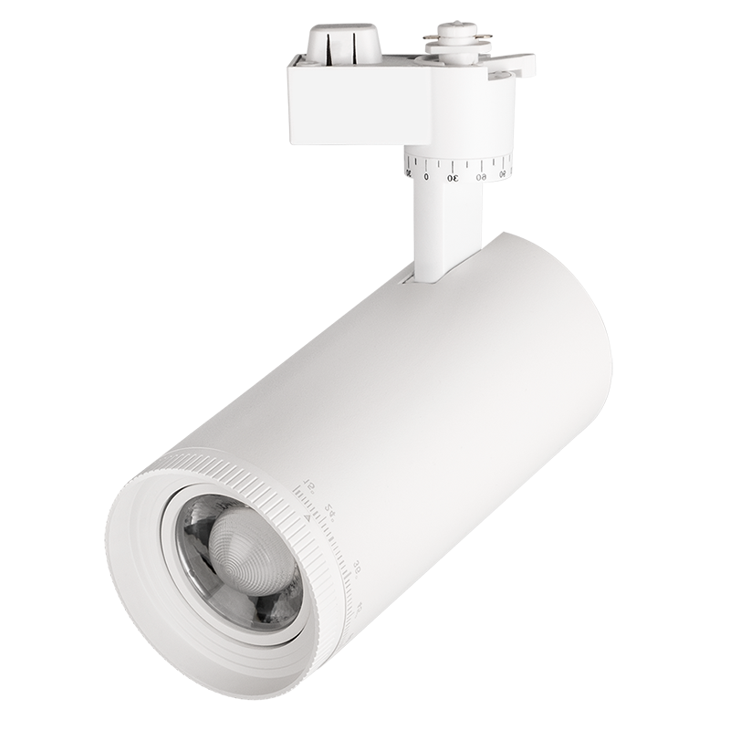 Светильник светодиодный трековый однофазный PTR 0728 ZOOM 28w 4000K 15-60° WH (белый) IP40 |.5030558 | Jazzway — миниатюра 1