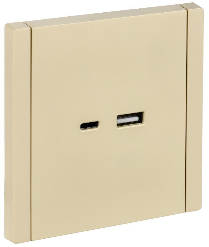 FORTE&PIANO Розетка USB A+C 3,1А FP450 ваниль | FP-U22-D31-K10 | IEK — IEK (ИЭК)