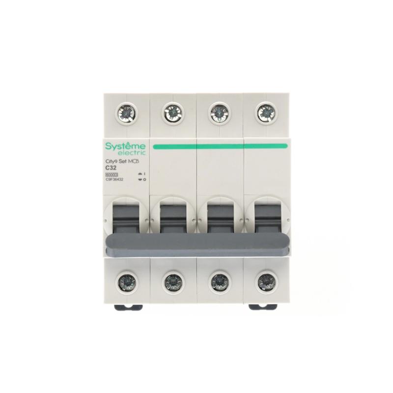 Выключатель автоматический четырёхполюсный 32A C 6kA City9 | C9F36432 |Systeme Electric — миниатюра 3
