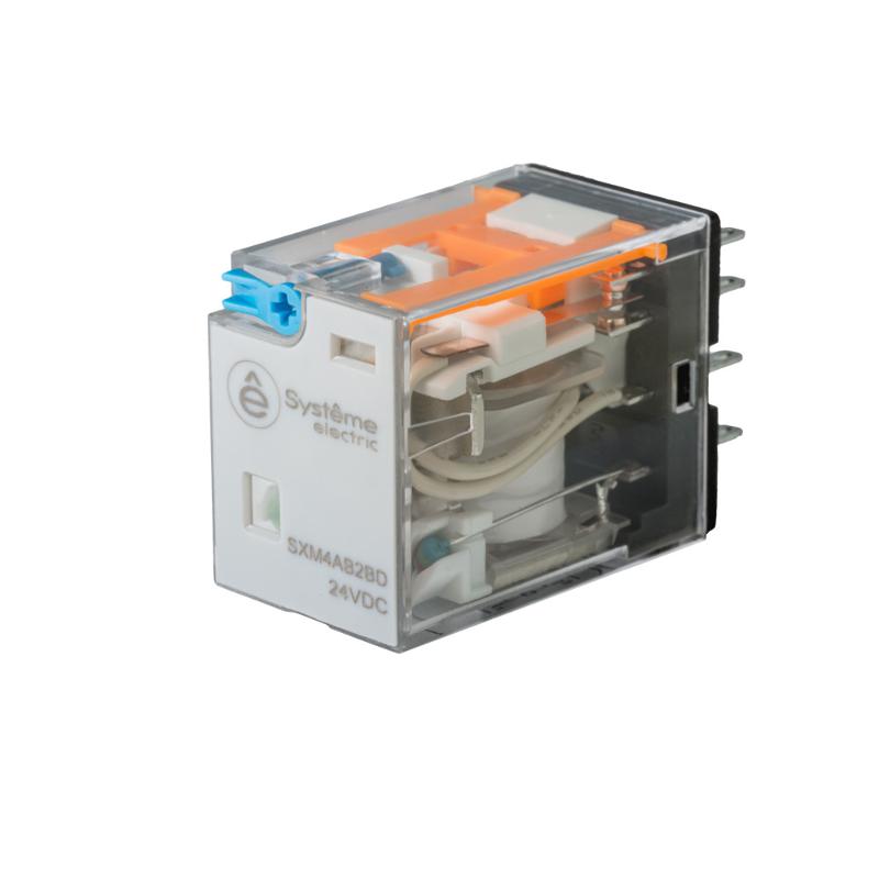 Реле 6A 4CO 24VDC тест кнопка LED | SXM4AB2BD | SE — Systeme Electric