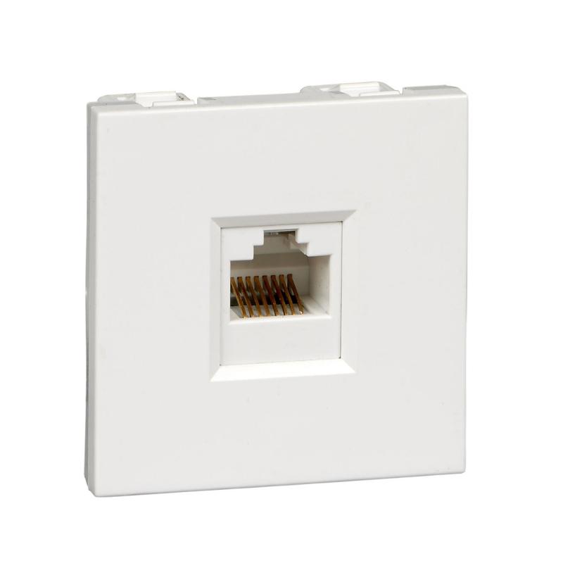 Altira Белый Розетка W45 1XRJ45 Cat.5E формата 45Х22,5 RAL 9010 | RIN-145K5E-BE | SE — Systeme Electric