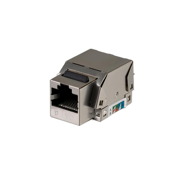 Модуль Keystone Jack RJ-45(8P8C), FTP экранированный, CAT 6, тип 90 градусов PRO | 02-0272 | REXANT — REXANT
