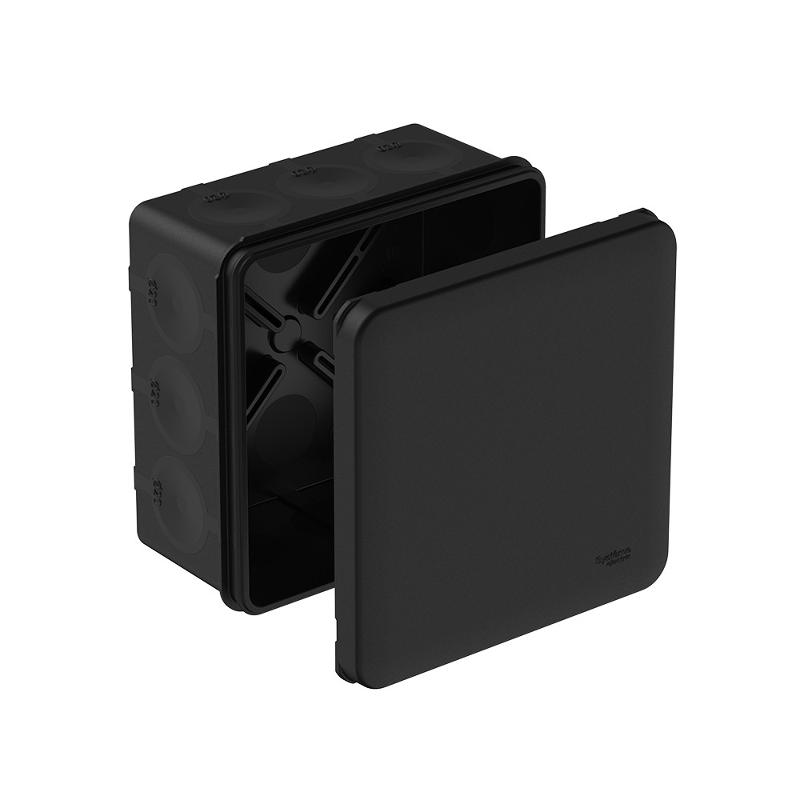 MultiBox Коробка распределительная с мембранными вводами IP66 100х100х50 Черная (со стикером) | IMT352981 | SE — Systeme Electric