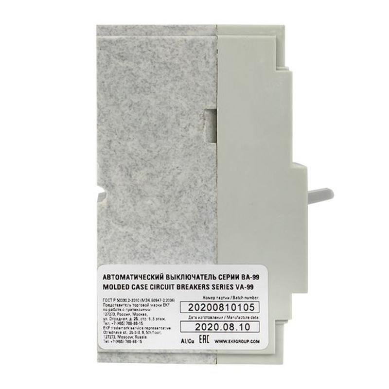Выключатель автоматический ВА-99 125/25А 3P 25кА EKF PROxima | mccb99-125-25 | EKF — миниатюра 5