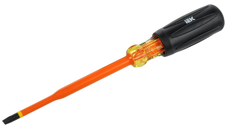  Отвертка диэлектрическая SLIM SL5,5х125 Т3 ARMA2L 5 | A2L5-SC31-T3-SL-55-125 | IEK — IEK (ИЭК)