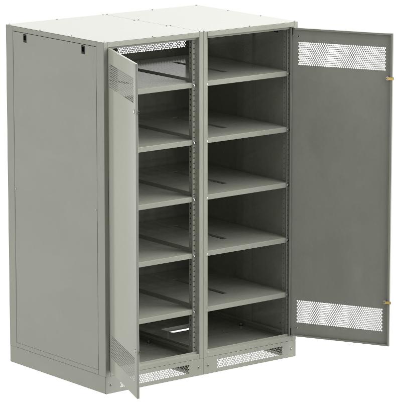 ITK LINEA B Шкаф (пустой) 2000х1400мм дверь двуст. мет. сер. | LB35-20H49-2M | ITK — фото 1 | Sento