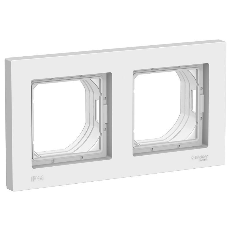 AtlasDesign Aqua Белый Рамка 2-ая IP44 | ATN440102 | SE — Systeme Electric
