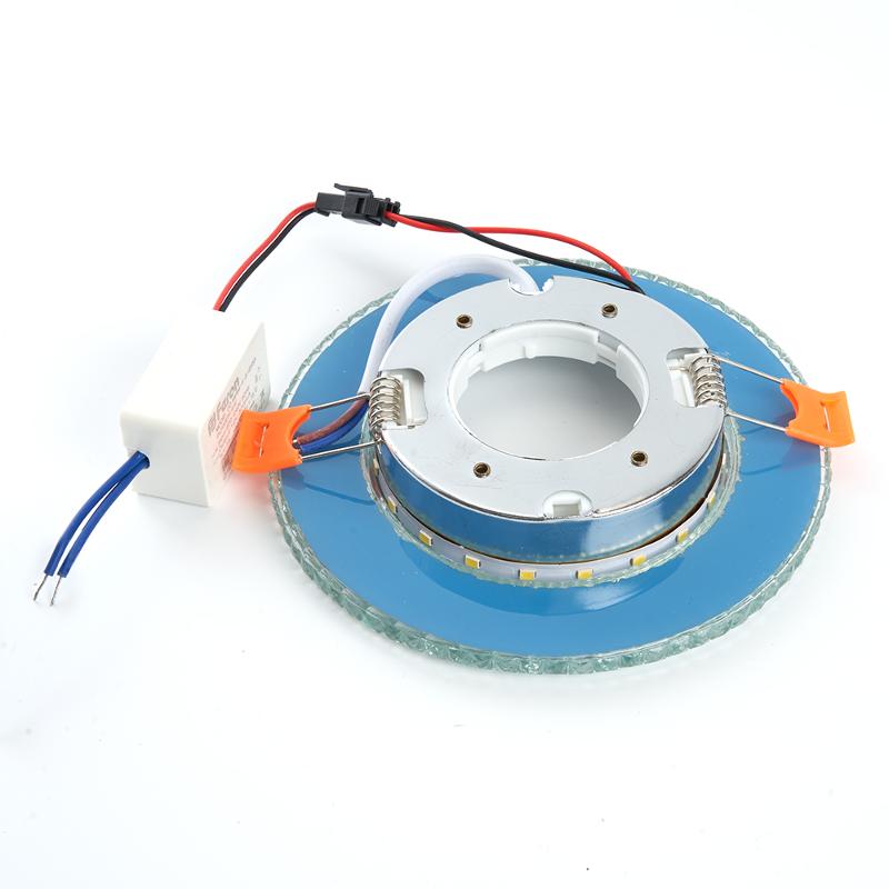 Светильник потолочный встраиваемый под лампу GX53 CD4020 20LED*2835 SMD 4000K, 15W GX53, без лампы, прозрачный, хром | 29473 | FERON — миниатюра 3