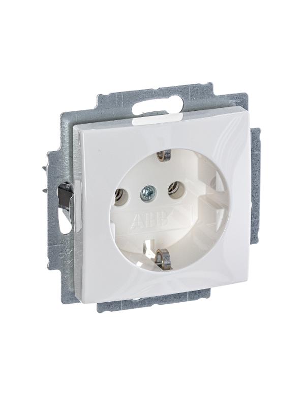 ABB Basic 55 Альп. белый Розетка с/з | 2011-0-3855  | 2CKA002011A3855 | ABB — миниатюра 3