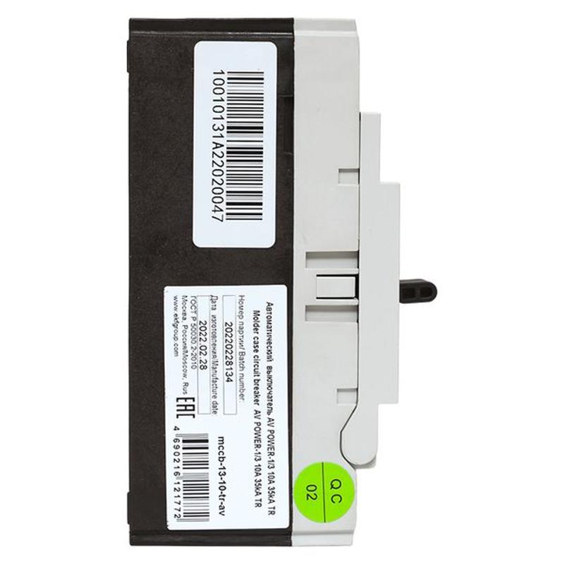 Выключатель автоматический AV POWER-1/3 10А 35kA TR | mccb-13-10-TR-av | EKF — миниатюра 17