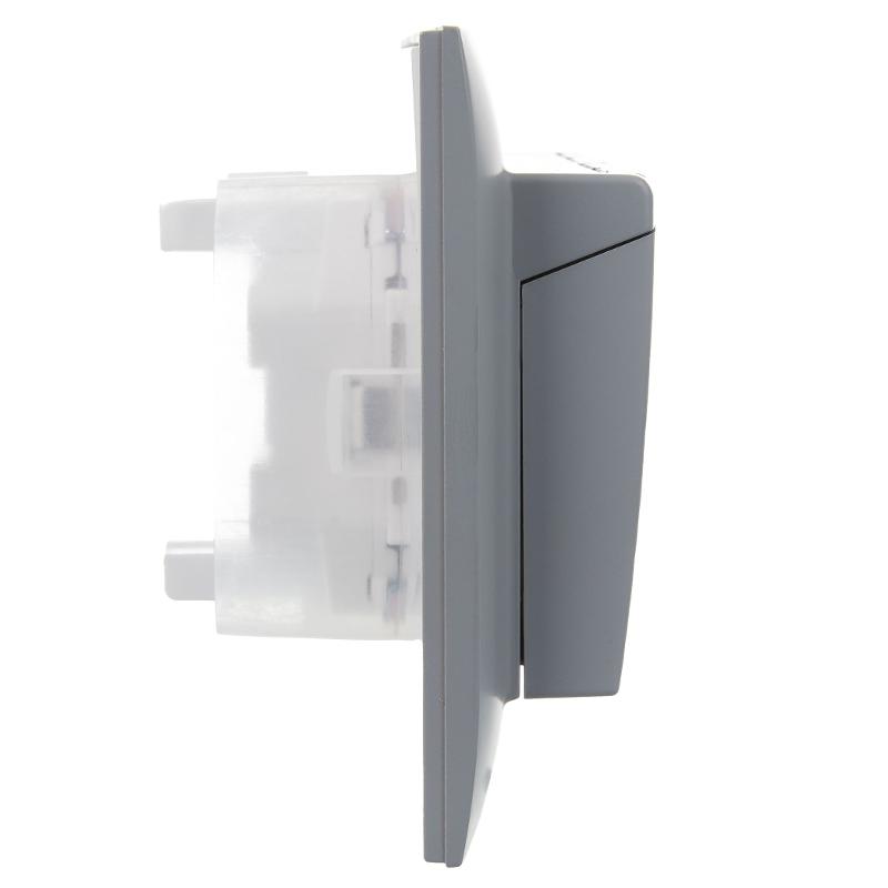 SKANDY Розетка 2-местная с кр. 16А в сб IP44 SK-R12Gr серый | SK-R26-16-44-K03-F | IEK — миниатюра 4